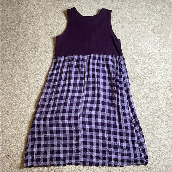 Purple Sleeveless Scoop Neck Sundress - Picture 5 of 5